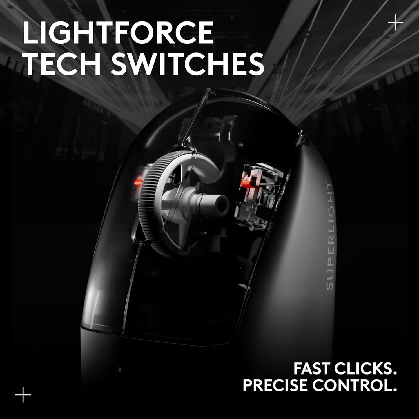 PRO X SUPERLIGHT 2 Wireless Gaming Mouse, 60G Pro-Grade with 5 Programmable Buttons, 44K DPI Sensor, 8Khz Report Rate, USB-C Charging for Pc/Mac - Black