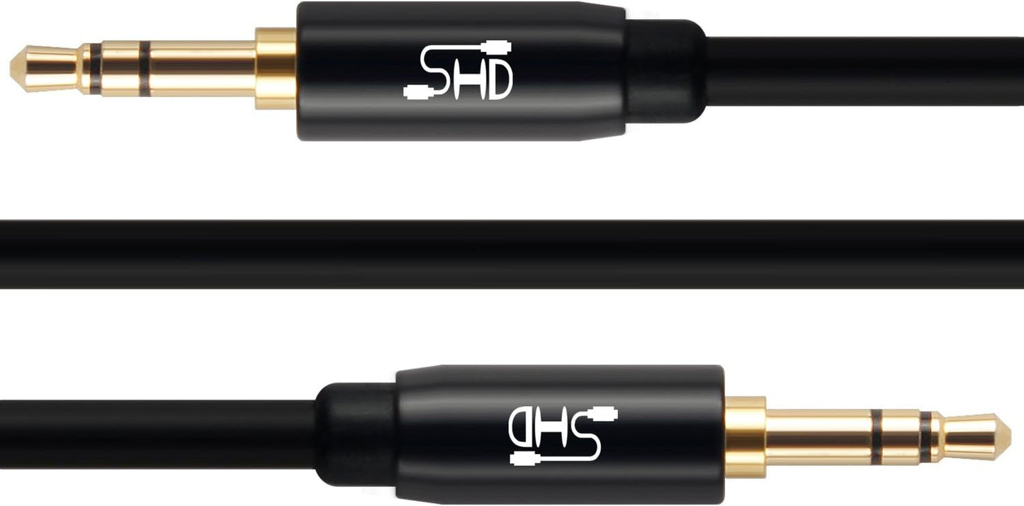 Aux Cable, 3.5Mm Audio Cable Aux for Car Auxiliary Audio Stereo Cable 3.5Mm Cord Premium Sound Dual Shielded with Gold Plated Connectors-6Feet…