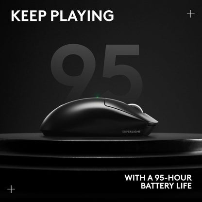 PRO X SUPERLIGHT 2 Wireless Gaming Mouse, 60G Pro-Grade with 5 Programmable Buttons, 44K DPI Sensor, 8Khz Report Rate, USB-C Charging for Pc/Mac - Black