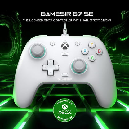 G7 SE Wired Controller for Xbox Series X|S, Xbox One & Windows 10/11, Plug and Play Gaming Gamepad with Hall Effect Joysticks/Hall Trigger, 3.5Mm Audio Jack