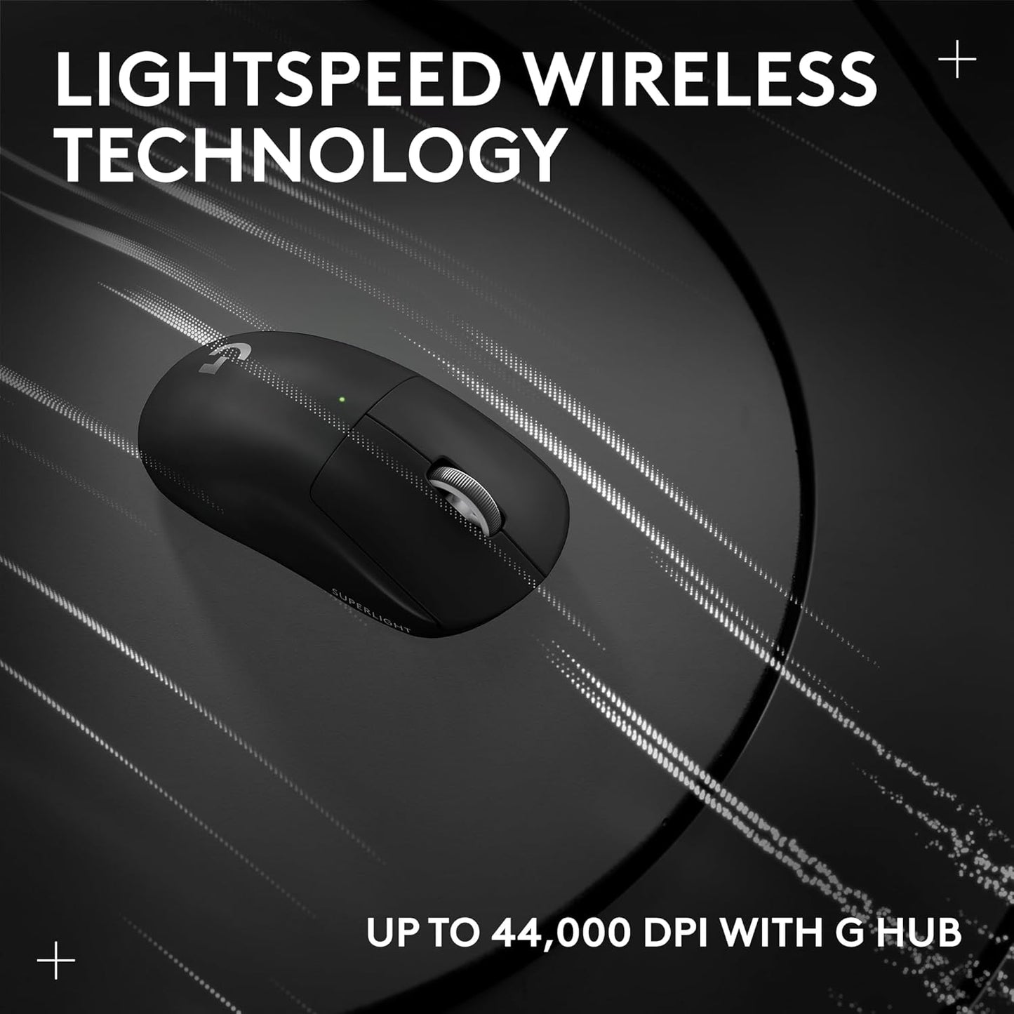 PRO X SUPERLIGHT 2 Wireless Gaming Mouse, 60G Pro-Grade with 5 Programmable Buttons, 44K DPI Sensor, 8Khz Report Rate, USB-C Charging for Pc/Mac - Black