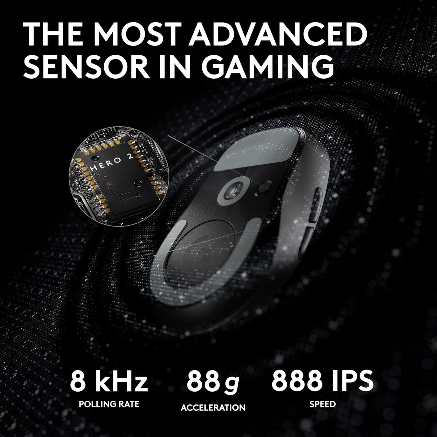 PRO X SUPERLIGHT 2 Wireless Gaming Mouse, 60G Pro-Grade with 5 Programmable Buttons, 44K DPI Sensor, 8Khz Report Rate, USB-C Charging for Pc/Mac - Black