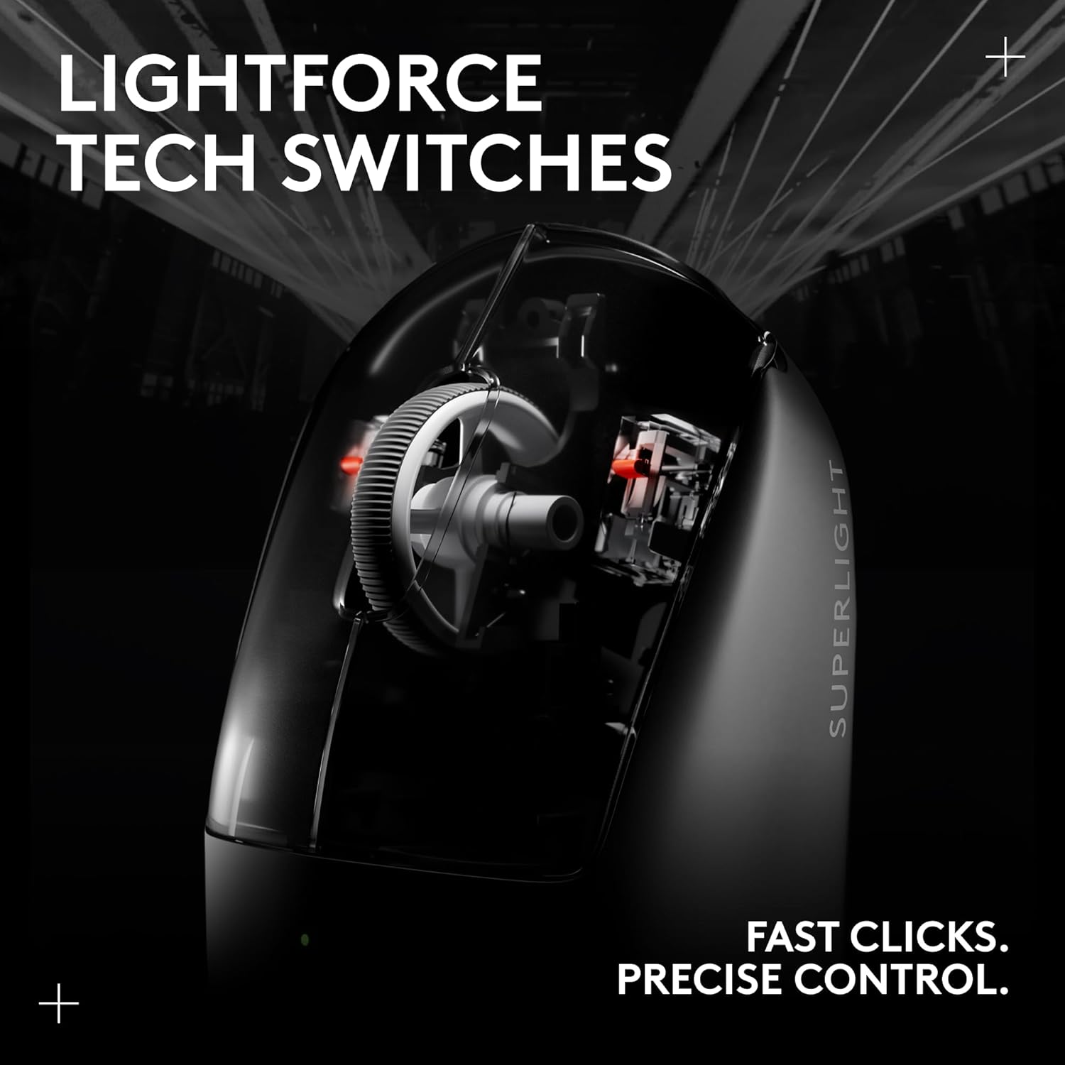 PRO X SUPERLIGHT 2 Wireless Gaming Mouse, 60G Pro-Grade with 5 Programmable Buttons, 44K DPI Sensor, 8Khz Report Rate, USB-C Charging for Pc/Mac - Black